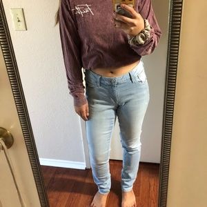 Light Wash Distressed Jeans